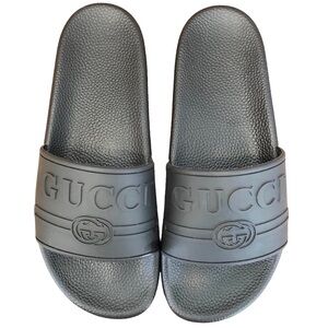 Women’s Genuine Gucci Slides, Black, Size 42/10